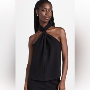 Anine Bing Becca Halter Top NWT Black Size S